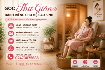 Góc Thư Giãn Dành Riêng Cho Mẹ Sau Sinh