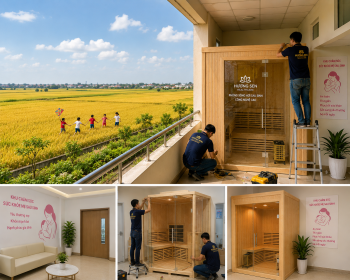 Lắp đặt hệ thống xông hơi sau sinh tại Thái Nguyên